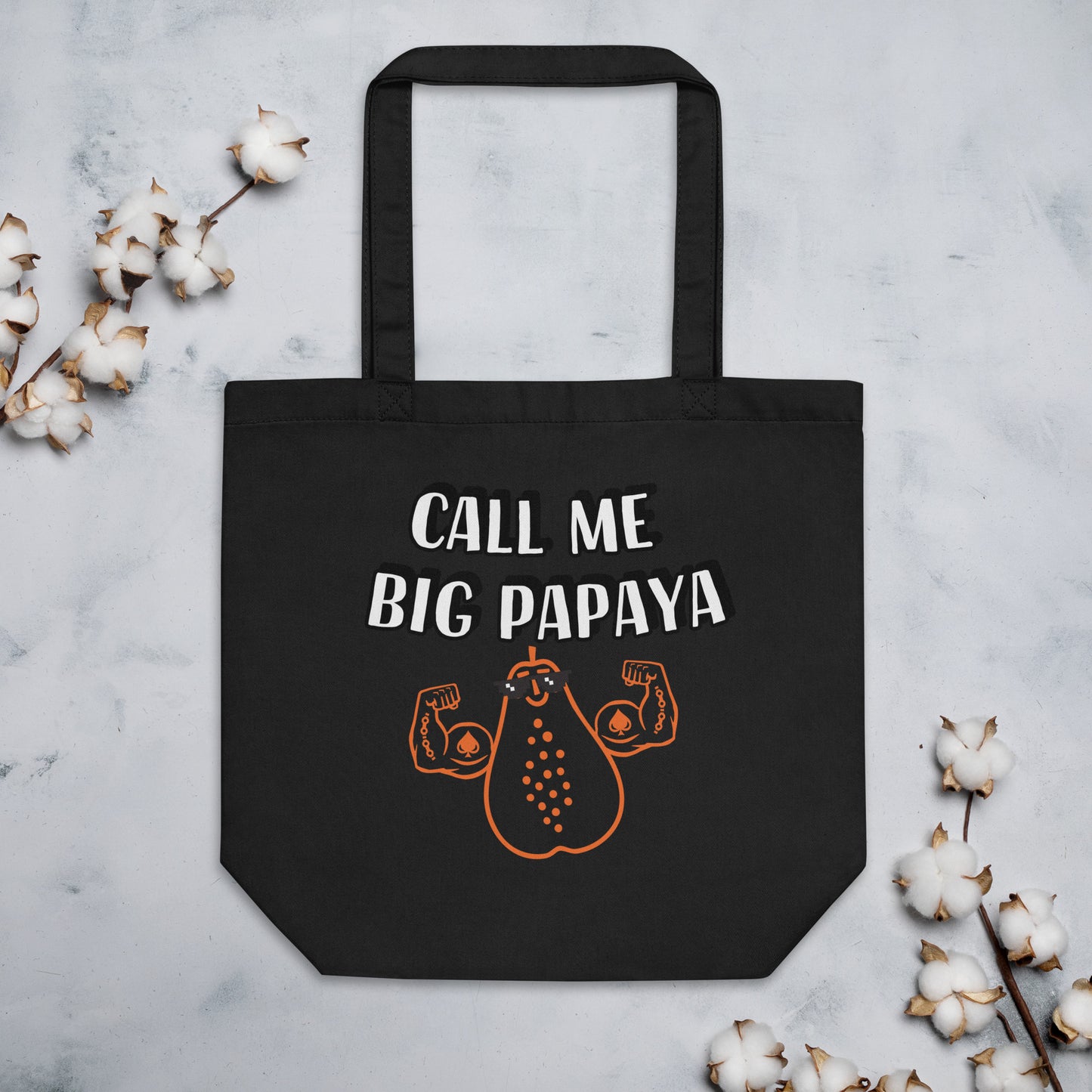 Call Me Big Papaya-Flexed Eco Tote Bag