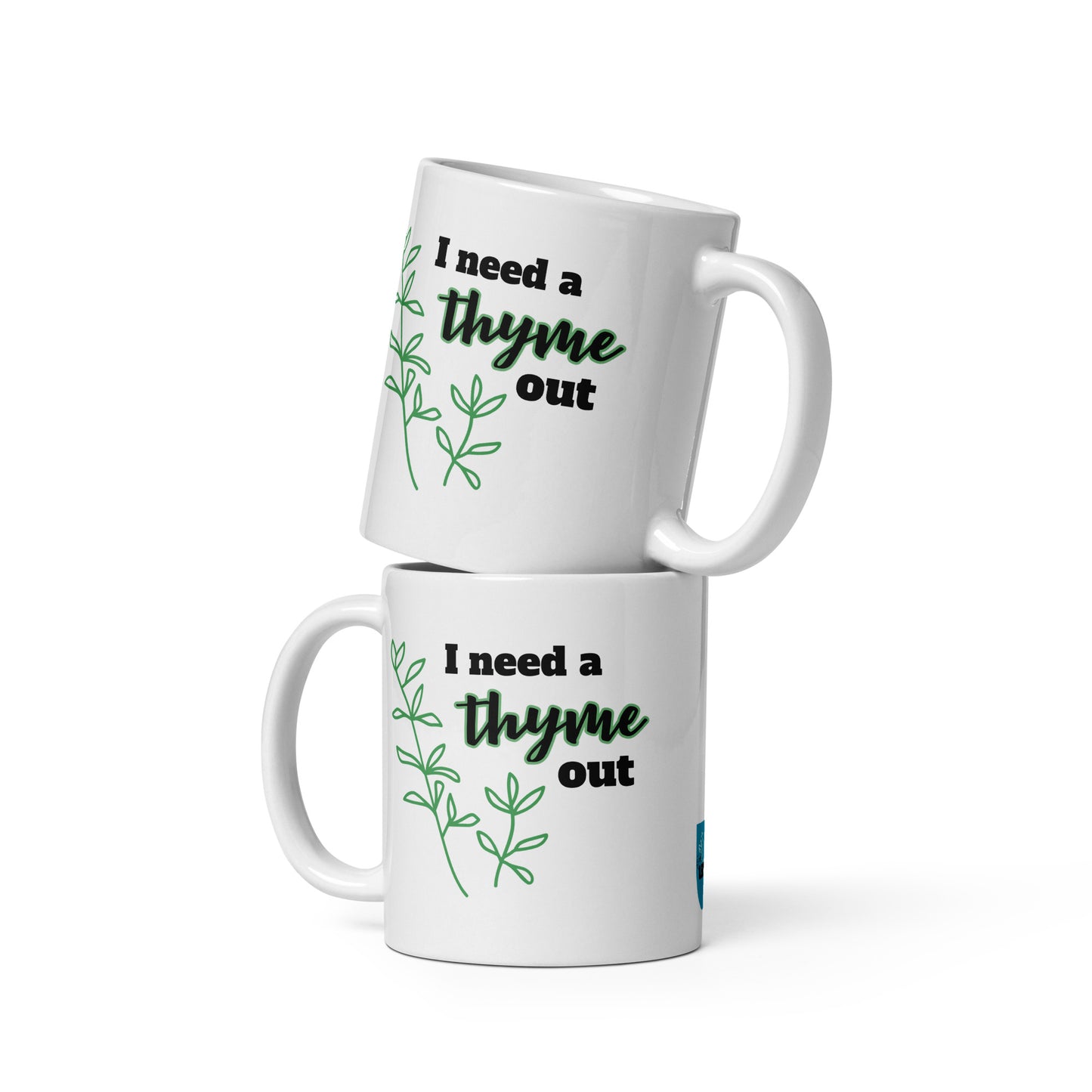 Thyme Out glossy mug