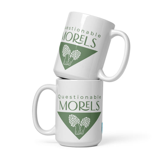 Questionable Morels glossy mug